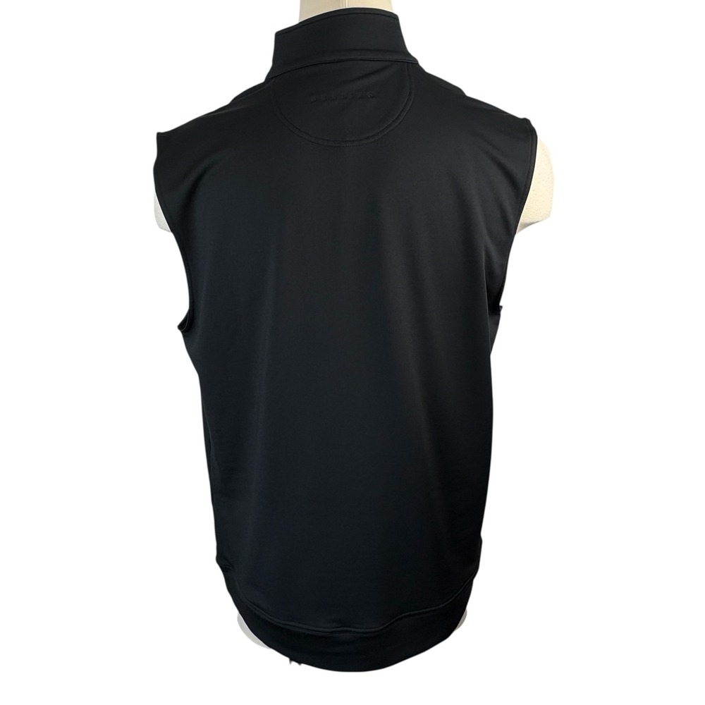 Dunning‎ Golf Vest Mens XL Black Sleeveless 1/4 Zip Pullover Athletic - Picture 4 of 7